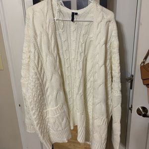 White Knit Cardigan